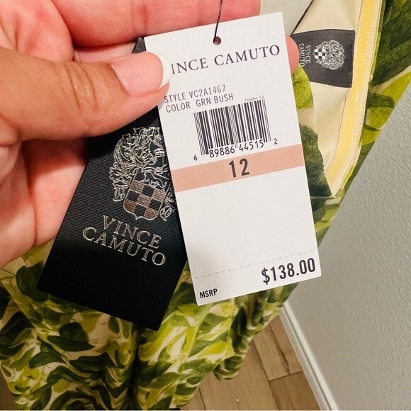 NWT Vince Camuto Backless Handkerchief Dress ‼️Tagged Sz. 12 - Fits like an 8? - Picture 14 of 15